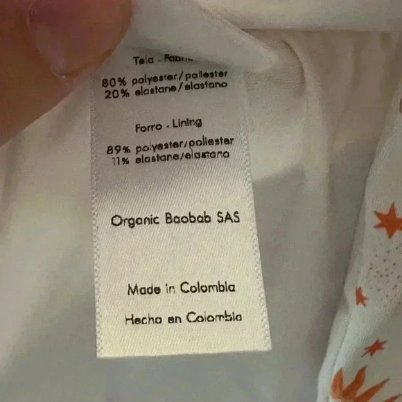 Boabab One Shoulder Zodiac Swim Top Medium - Picture 6 of 6